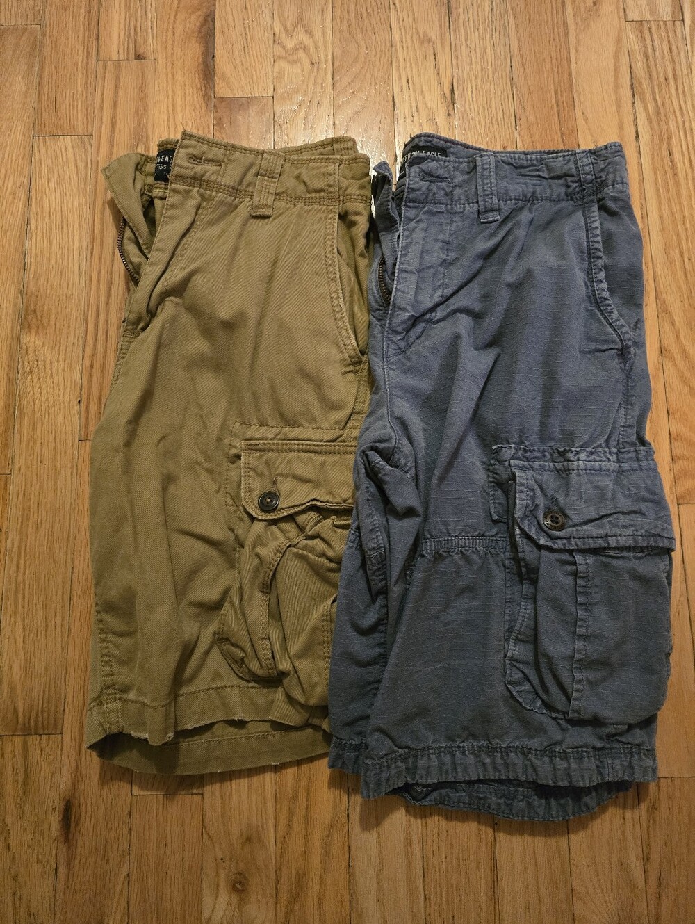 Men's Cargo Shorts - Olive & Slate Blue